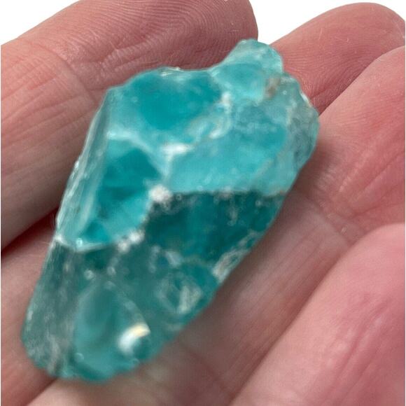 Blue Satin and Blue Art Glass Cullet Translucent #SM23121 - Picture 5 of 5